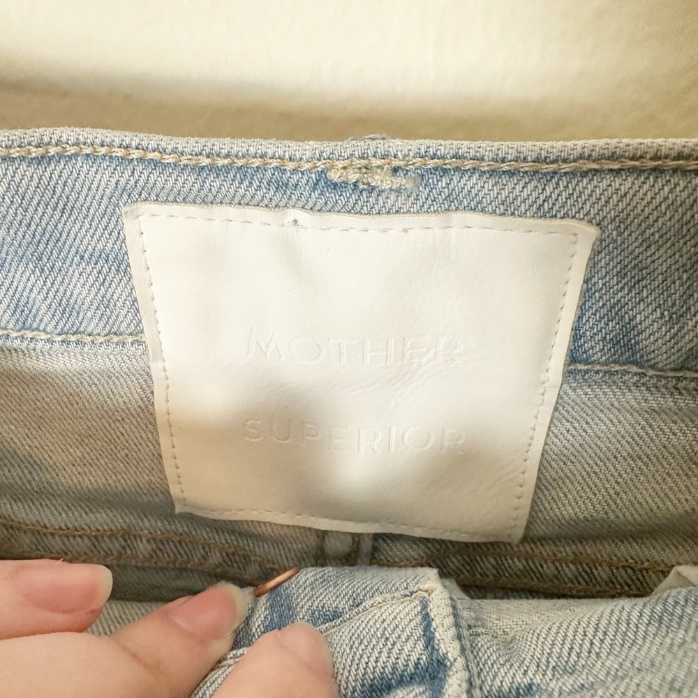 Mother Denim HW Spinner Skimp Pre Party Wash Light Wash 27 - Picture 6 of 12